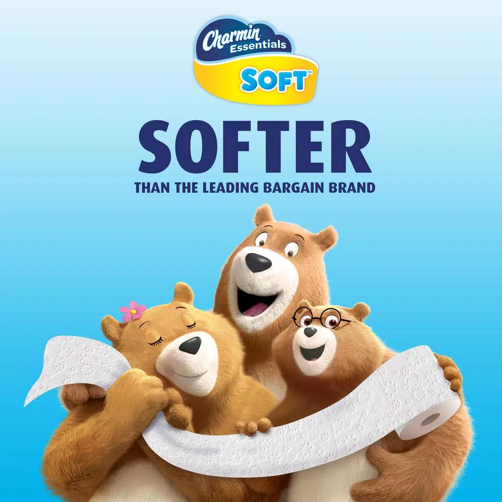 Charmin Essentials Soft 2-Ply Toilet Paper, 48 Giant Rolls