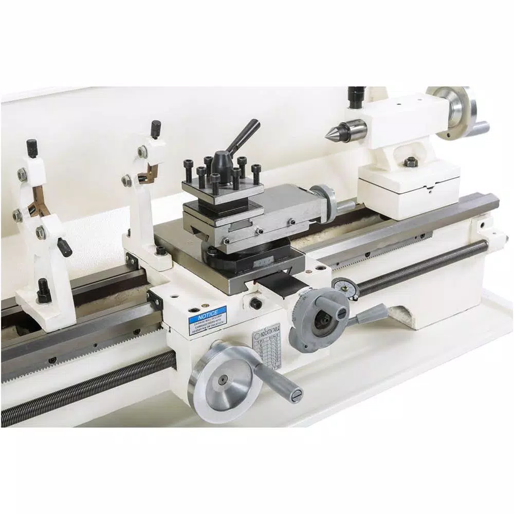 Shop Fox 10 in. x 26 in. 1 HP 110-Volt Benchtop Metal Lathe with Quick-Change Gearbox