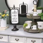 Stratton Home Decor Stratton Home Love of a Family Metal Tabletop Accent - Farmhouse Decorative Sign thumbnail 2