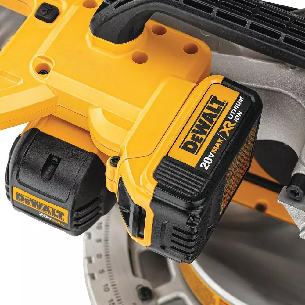 DEWALT 20V MAX Cordless 7-1/4 in. Sliding Compound Miter Saw Kit with 4.0Ah Battery & Oscillating Tool Bonus