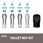 Dremel Quick Change Collet Nuts, 5-Piece Set for Rotary Tools thumbnail 3
