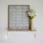 Unbranded Boulder Innovations "I Love You In The Morning" 16 x 19 in. Printed Wood Wall Art thumbnail 1