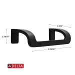 Delta Annalisa 8 in. Single Hand Towel Bar, Matte Black thumbnail 3