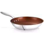 Ozeri Earth Pan ETERNA 12 in. Stainless Steel Nonstick Frying Pan, Bronze thumbnail 3