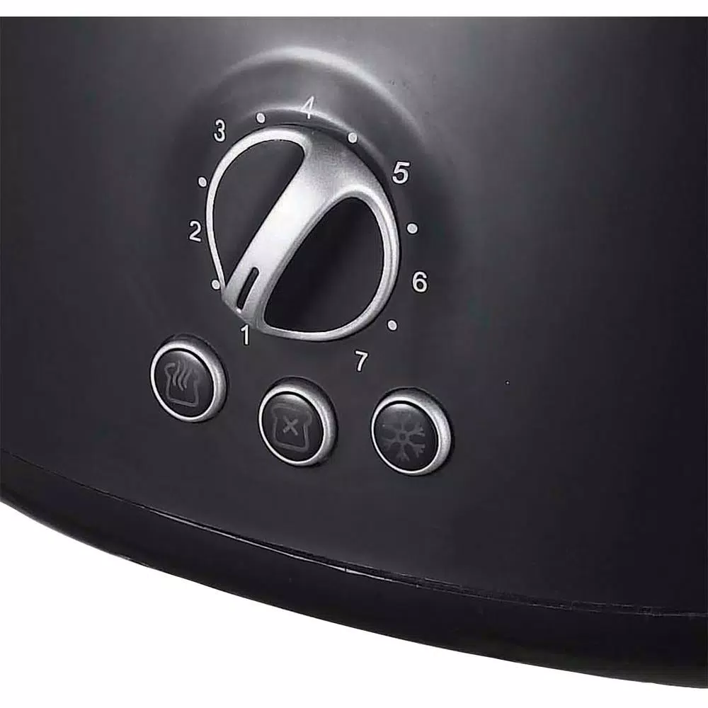 Brentwood Appliances TS-270BK Retro 2-Slice Extra-Wide Slot Toaster, Black