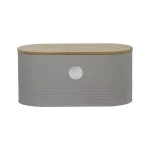 Typhoon Living Grey Bread Bin with Sustainable Bamboo Lid thumbnail 2