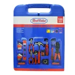 Best Value 100-Piece Home Tool Kit Set with Hammer, Pliers, Screwdrivers and Blow Mold Case thumbnail 5