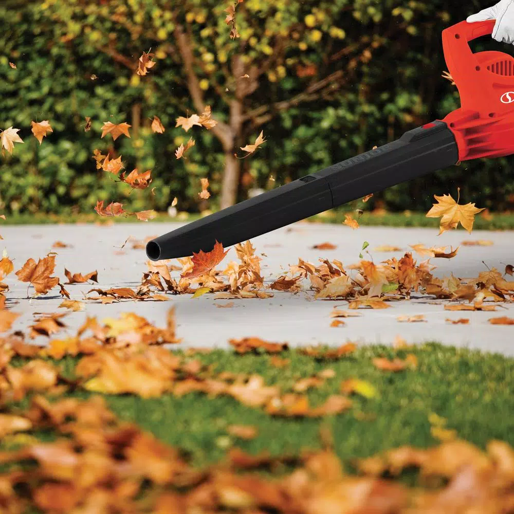 Sun Joe 6 Amp Electric Handheld Leaf Blower, 155 MPH, 200 CFM, Red