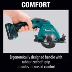 Makita 12V MAX CXT Cordless 3-3/8 in. Circular Saw Kit with Case, 2x 2.0Ah Batteries & Charger thumbnail 7