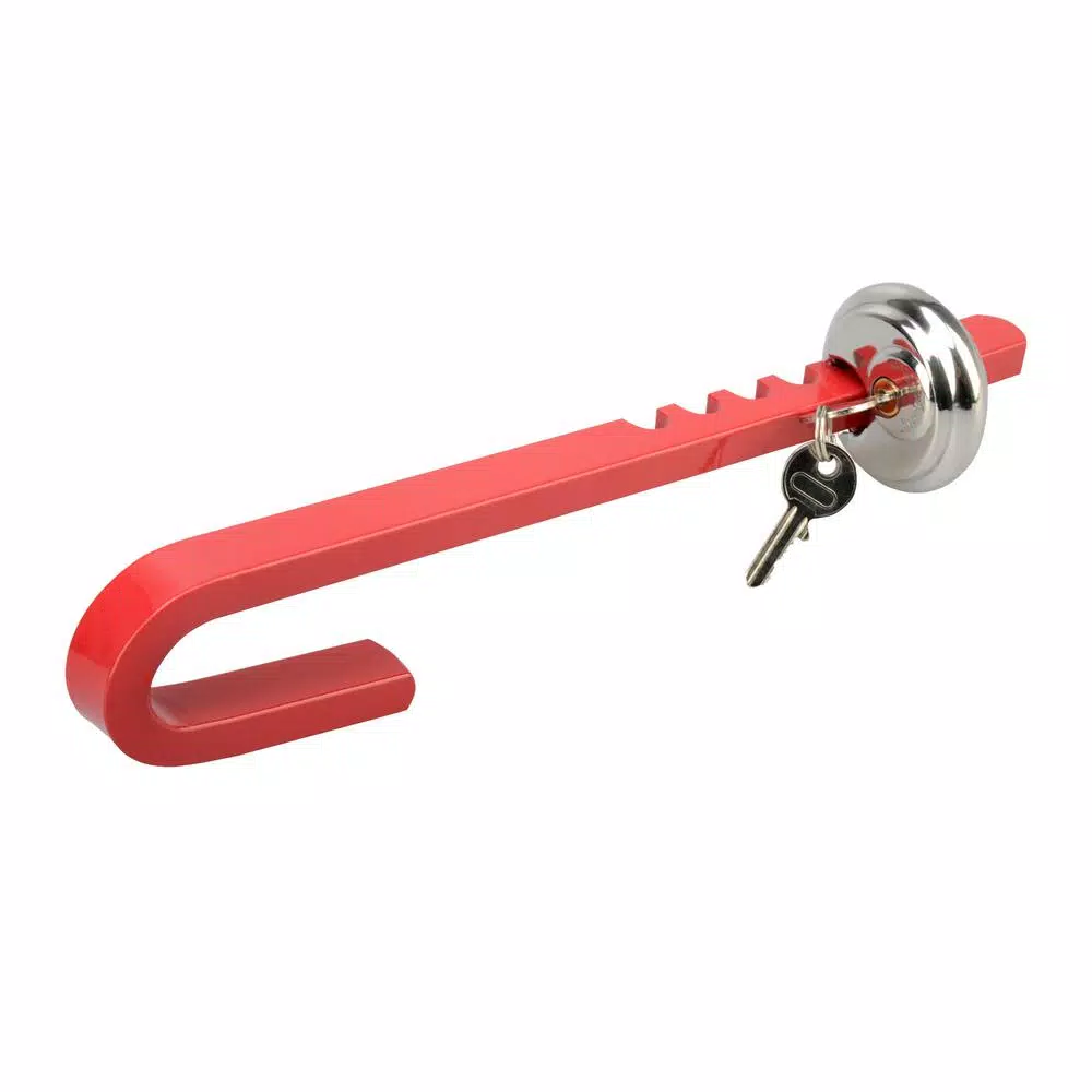 Max Load Maximum Load 12 in. J-Style Trailer Wheel Lock, Heavy-Duty Steel
