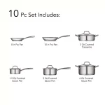 Tramontina Gourmet Prima 10-Piece Stainless Steel Cookware Set, Tri-Ply Induction Ready thumbnail 7