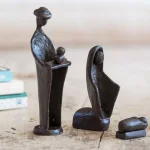 Danya B Nativity Set Cast Iron Sculptures, Family and Kings (Set of 7) thumbnail 4