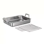 Tramontina Gourmet Prima 5 Qt. Stainless Steel Roasting Pan with Basting Grill thumbnail 1