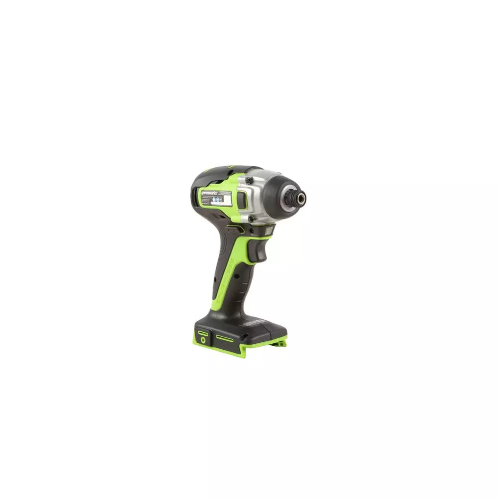 Greenworks 24V Cordless Brushless Impact Driver, 1/4 in. Hex, Tool Only