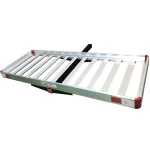 MaxxHaul 60 in. x 22 in. Aluminum Basket Style Hitch Cargo Carrier, 500 lb. Capacity, 2 in. Receiver thumbnail 1