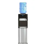 Brio Essential Series Tri-Temp Top Loading Water Cooler Dispenser, Black and Stainless Steel thumbnail 1