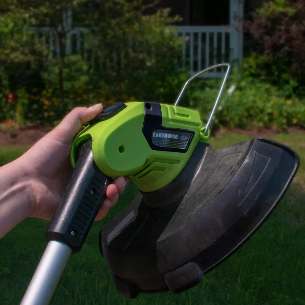 Earthwise 20V Lithium-Ion Cordless String Trimmer with 2.0Ah Battery and Charger, 10 in. Cutting Width