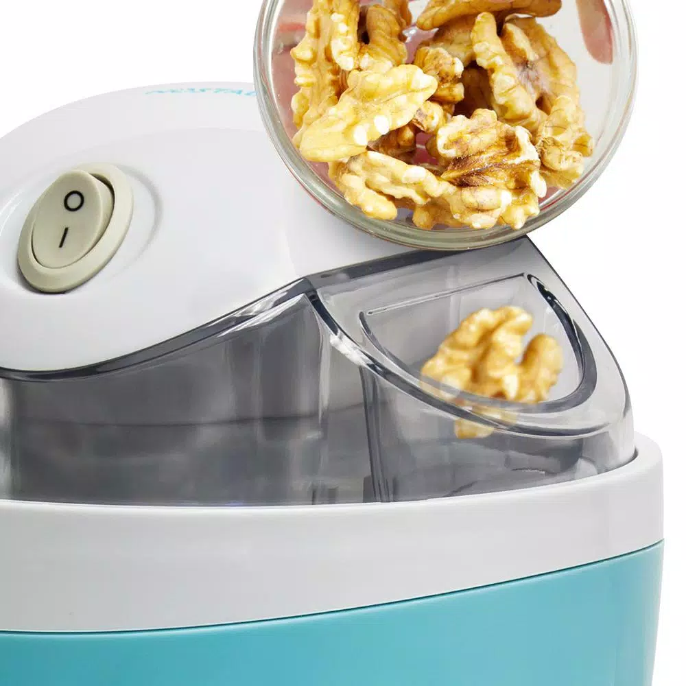 Nostalgia 0.5 Qt. Aqua Electric Ice Cream Maker, No Ice or Salt Needed