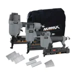 NuMax 3-Piece Pneumatic Finishing Nailer and Stapler Combo Kit with Storage Bag and Fasteners thumbnail 1