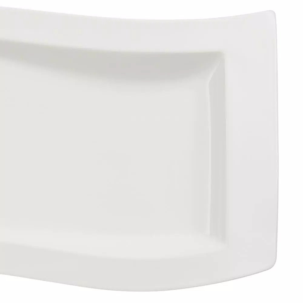 Villeroy & Boch NewWave 19.5 in. White Porcelain Rectangular Platter