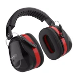 Stalwart Over-Ear Noise Reduction Ear Muffs, 30dB NRR, Foldable Black/Red thumbnail 1