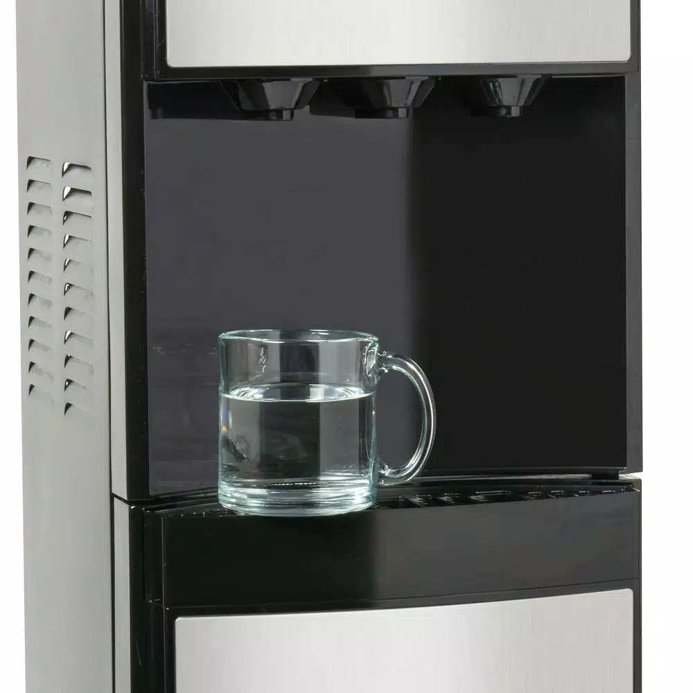 Igloo Bottom Loading Water Dispenser - Hot, Cold & Room Temperature - Black & Stainless Steel