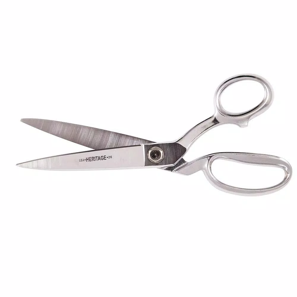 Klein Tools 10.375 in. Bent Trimmer Utility Shears with Knife Edge