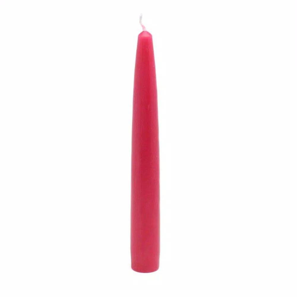 Zest Candle 6 in. Red Taper Candles, 12-Pack