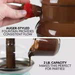 Nostalgia 4-Tier Aqua Chocolate Fountain with LED Power Gauge and Heated Stainless Steel Bowl thumbnail 3