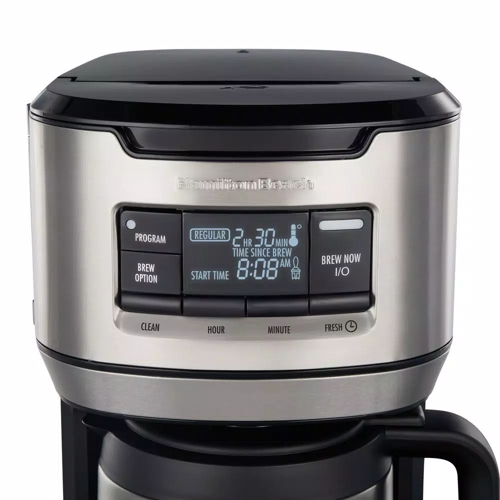 Hamilton Beach 12-Cup Programmable Coffee Maker with Thermal Carafe, Black