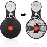 Wasserstein AC Outlet Mount for Google Home Mini, Black (2-Pack) thumbnail 4