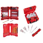 Milwaukee SHOCKWAVE 88-Piece Impact Duty Driver Bit, Titanium Drill Bit, Hole Saw & Reciprocating Saw Blade Set thumbnail 1