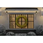 Home Accents Holiday 60 in. Wesley Pre-Lit Long Needle Pine Artificial Christmas Wreath with 240 Warm White LED Lights thumbnail 2