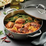 Tramontina Gourmet 6 Qt. Tri-Ply Clad Stainless Steel Covered Braiser thumbnail 8