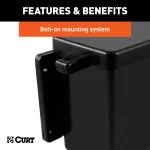 CURT 6" x 5-1/2" x 3-1/4" Breakaway Battery Case with Lockable Tab for Trailer thumbnail 5