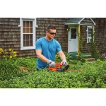 BLACK+DECKER 17 in. Corded Electric Hedge Trimmer, 3.2 Amp, Dual-Action Hardened Steel Blade thumbnail 6