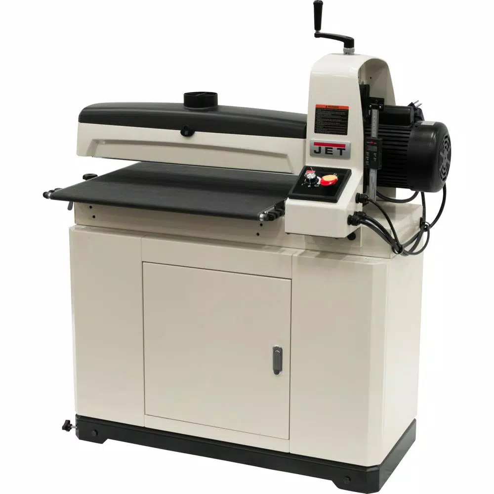 Jet JWDS-2550 115V Drum Sander with Closed Stand, 1.75 HP, Variable Speed