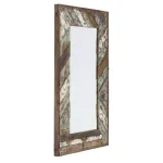 Aspire Home Accents Brogan Large Rectangle Multi-Colored Reclaimed Wood Accent Mirror with Hooks thumbnail 2