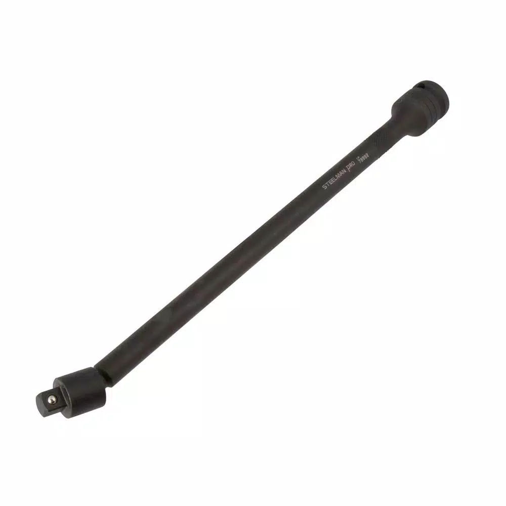 STEELMAN PRO 12 in. Pinless Swivel Impact Extension Bar, 1/2 in. Drive to 3/8 in. Drive