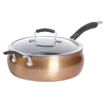 Epicurious 6 Qt. Hard-Anodized Aluminum Nonstick Saute Pan with Glass Lid, Copper thumbnail 1