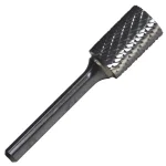 Drill America 3/4 in. Cylindrical Solid Carbide Double-Cut Rotary Burr Bit, 1/4 in. Shank thumbnail 1