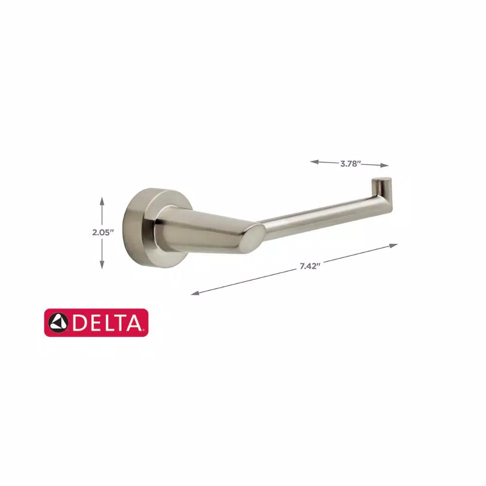 Delta Compel Single Post Toilet Paper Holder, Brilliance Stainless