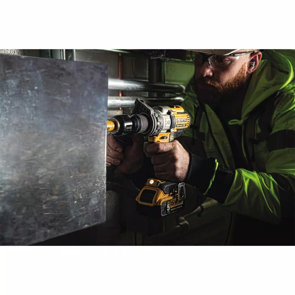 DEWALT 20V MAX XR Brushless 1/2 in. Drill/Driver Kit with (2) 5.0 Ah Batteries & Charger