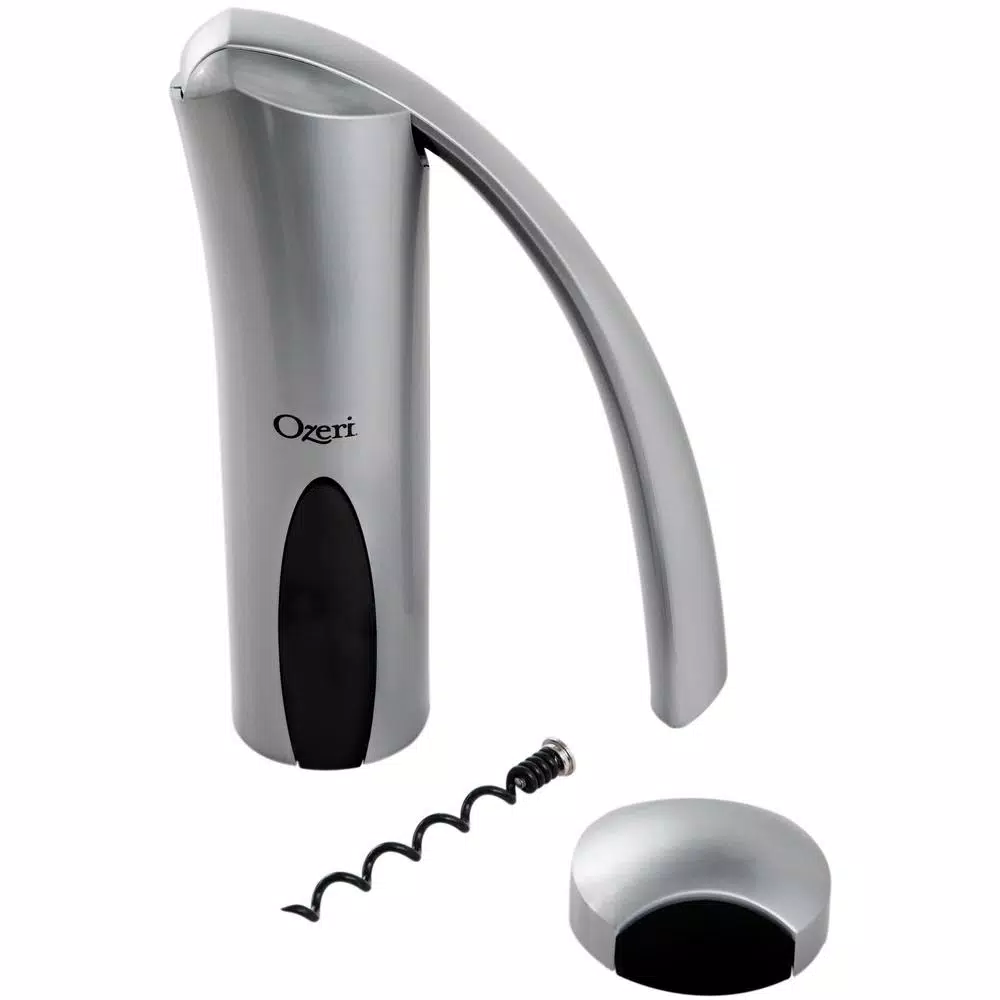 Ozeri Regalia Lever-Style Corkscrew Wine Opener with Foil Cutter and Extra Screw