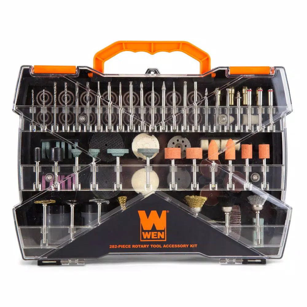 WEN 282-Piece Rotary Tool Accessory Kit with Carrying Case