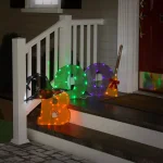 National Tree Company 23 in. BOO Halloween Sign with 80 LED Lights, Colorful Witch Theme Decor thumbnail 2