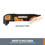 WORX 20V Cordless Oscillating Multi-Tool with Universal Fit System (Bare Tool Only) thumbnail 10