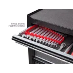 TEKTON 11-Tool Store-and-Go Wrench Rack Keeper, Red thumbnail 3