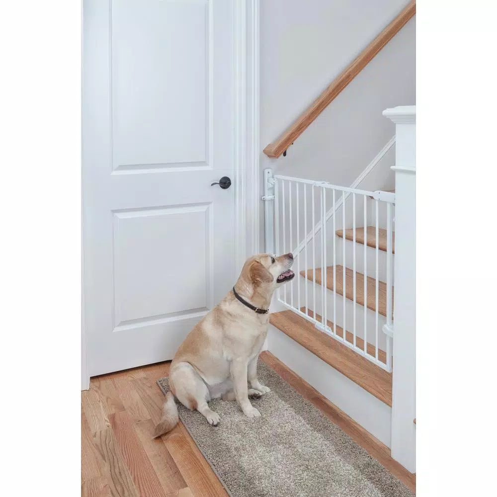Safety 1st Ready to Install 28 in. Hardware Mounted Child Safety Gate, White