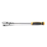 GearWrench 1/2 in. Drive 17 in. 90-Tooth Dual Material Flex Head Teardrop Ratchet thumbnail 4